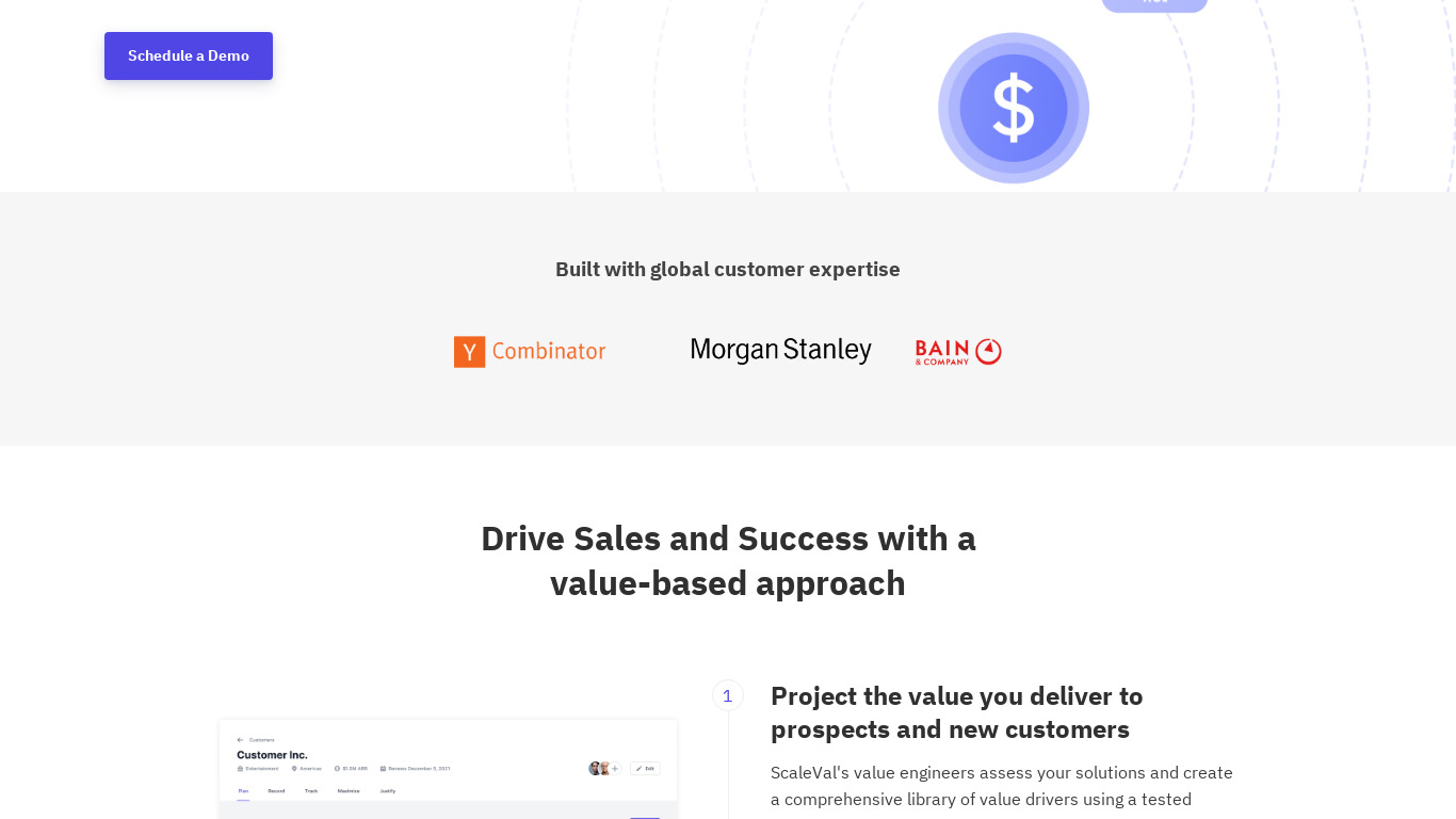 ScaleVal Landing page