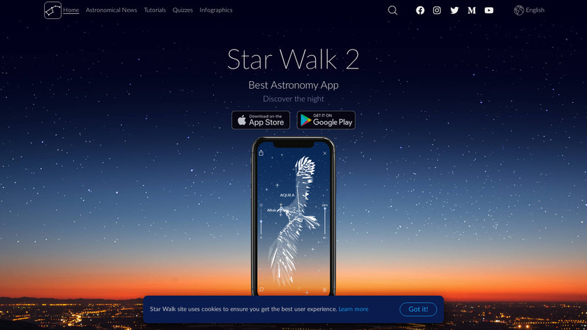Star Walk 2 Free Landing Page