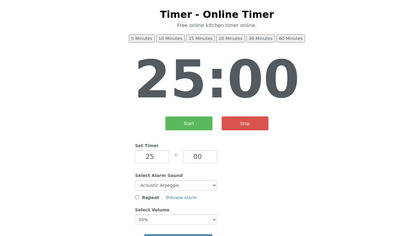 Online timer image
