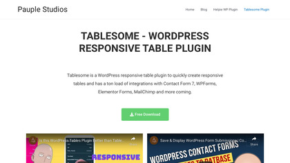 Tablesome image