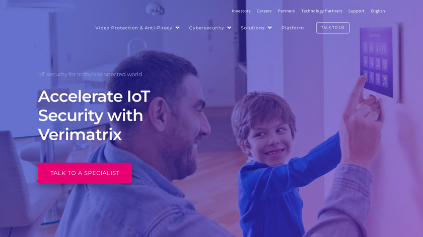 Verimatrix Accelerate IoT Security Landing Page