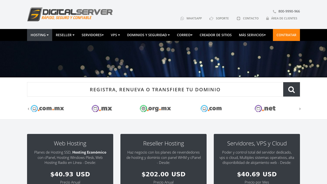 DigitalServer Mexico Landing page