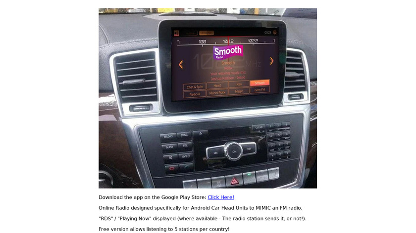 Car Radio Landing Page