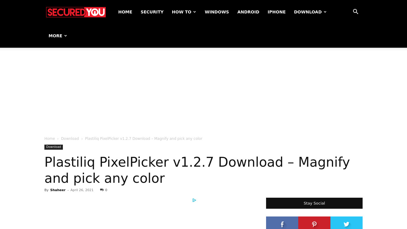 Plastiliq PixelPicker Landing page