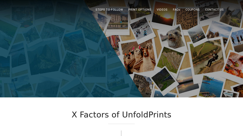UnfoldPrints Landing Page