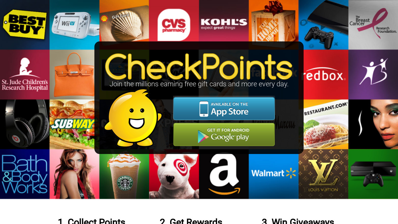 CheckPoints Landing page