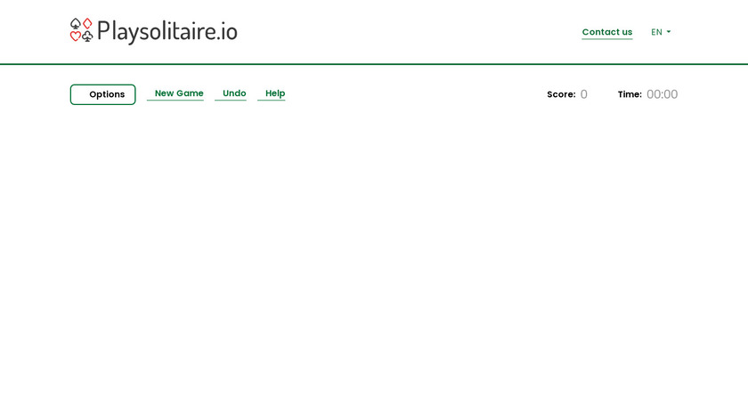 PlaySolitaire.io Landing Page