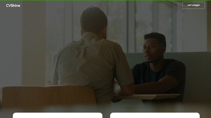 CVShine Landing Page