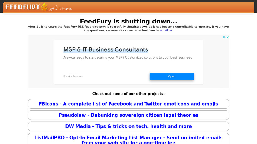 FeedFury Landing Page