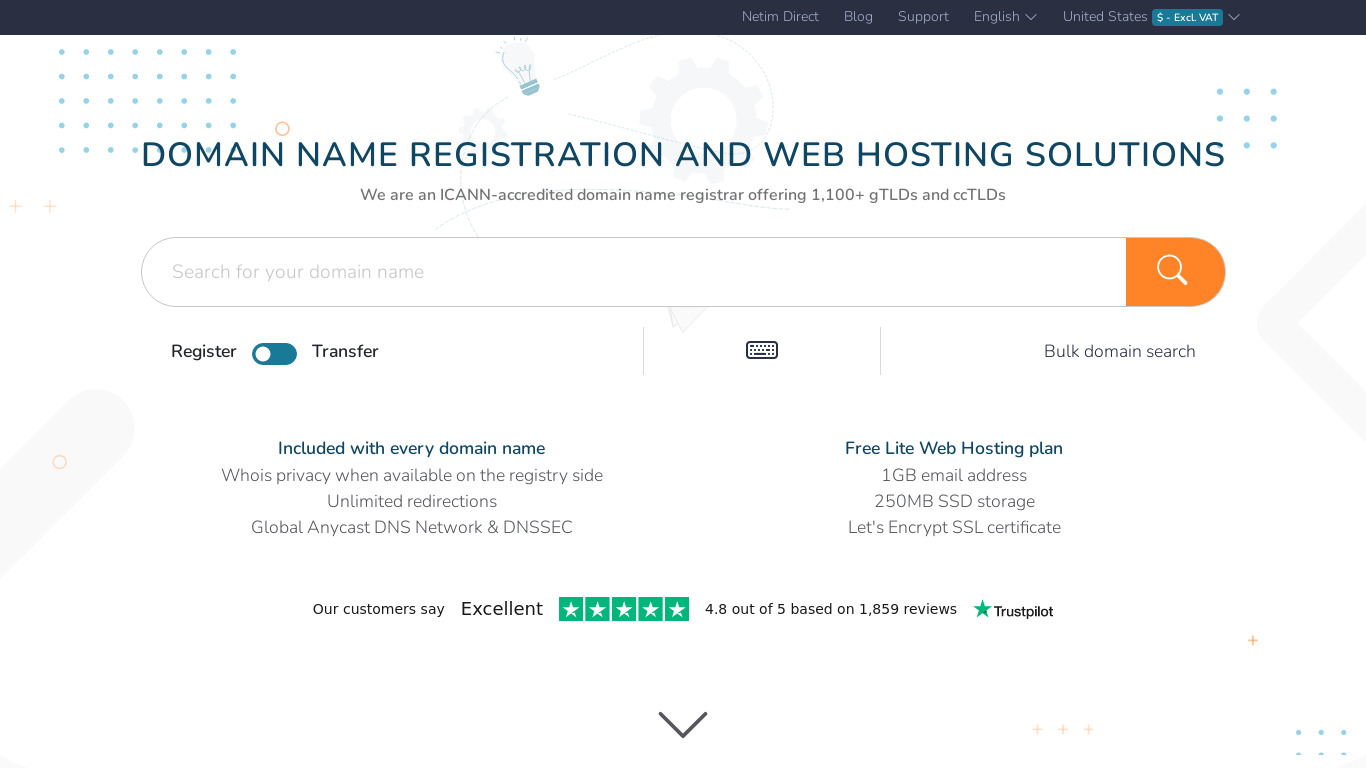 FRANCE.DNS Landing page