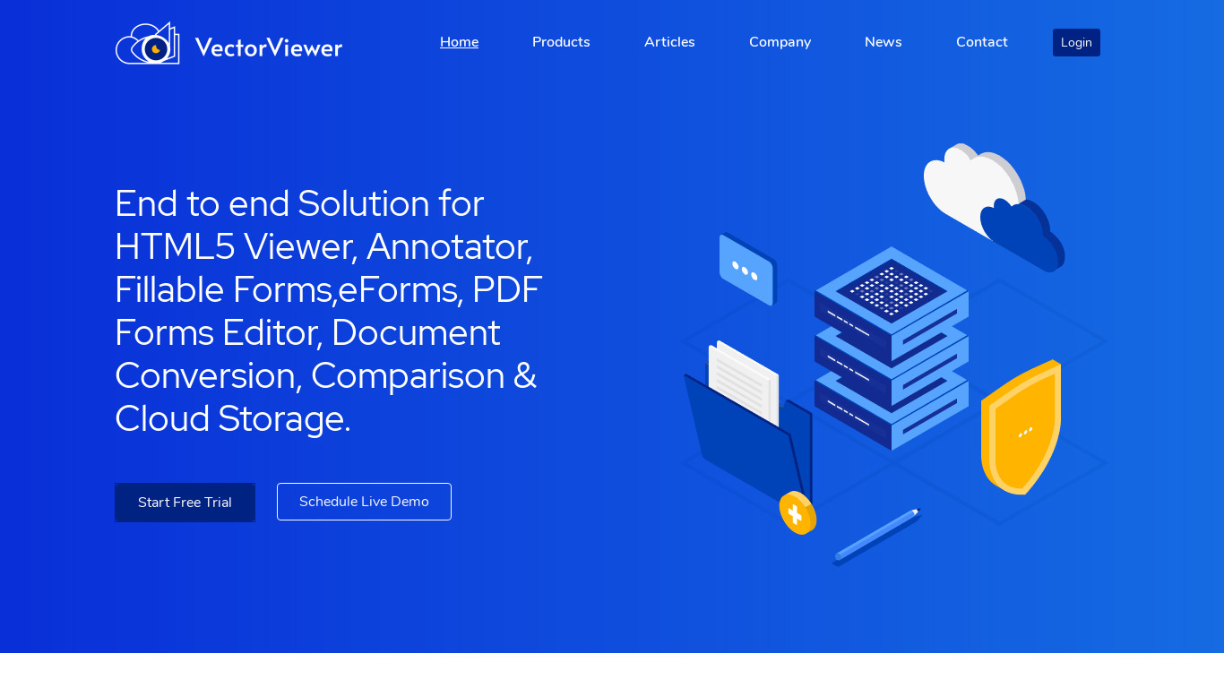 VectorViewer Landing page