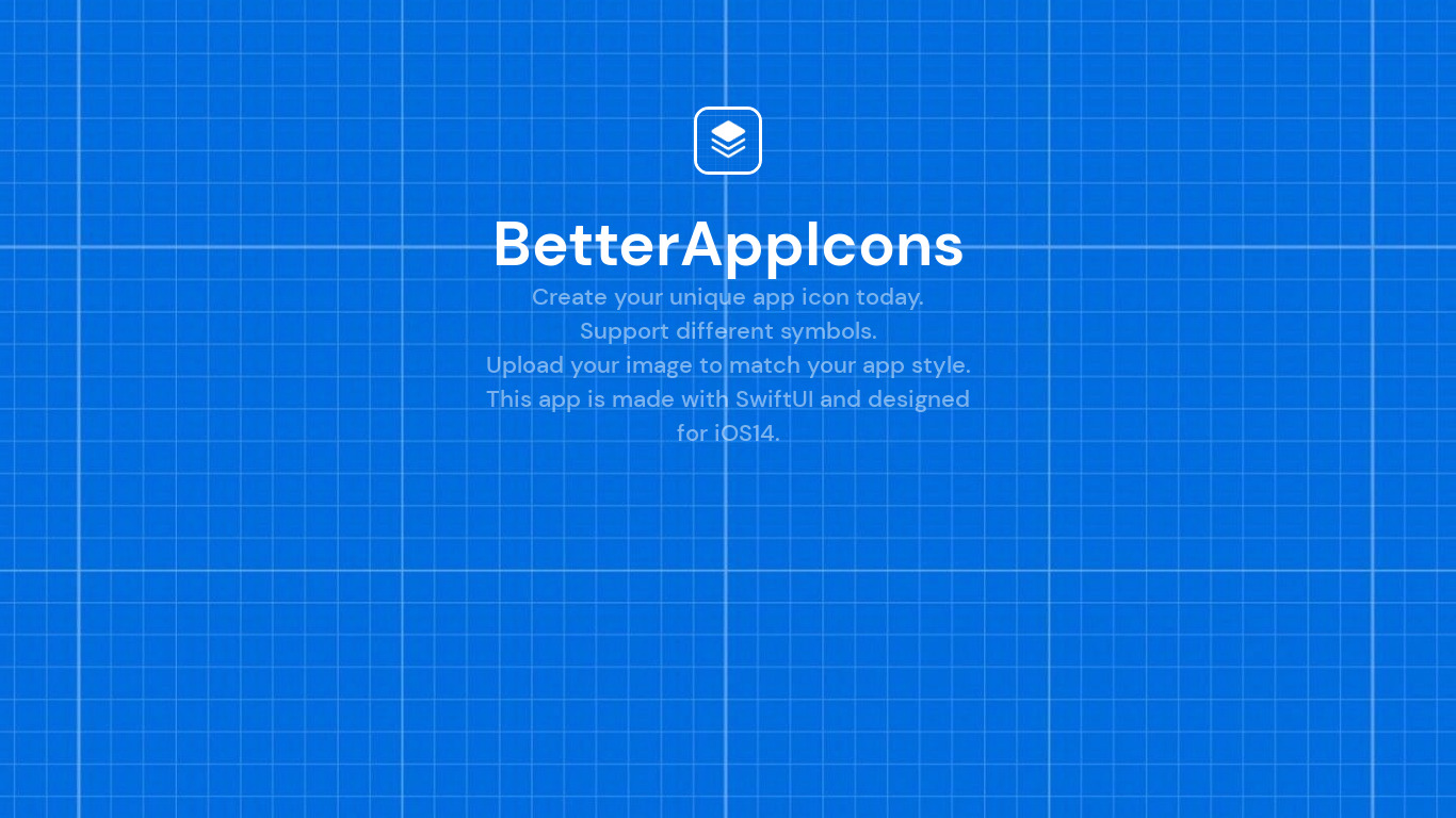 BetterAppIcons for iPhone Landing page