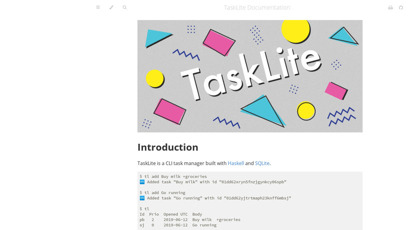 TaskLite Landing Page