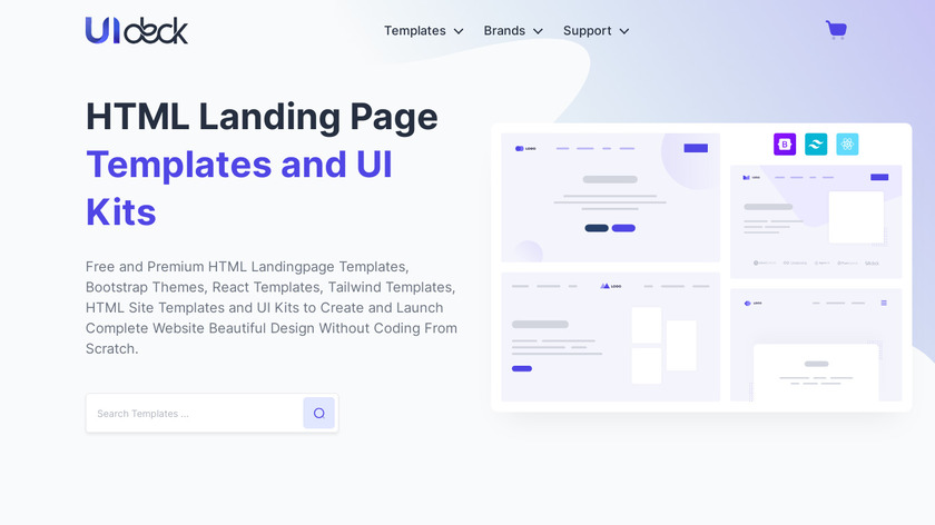UIdeck Landing Page