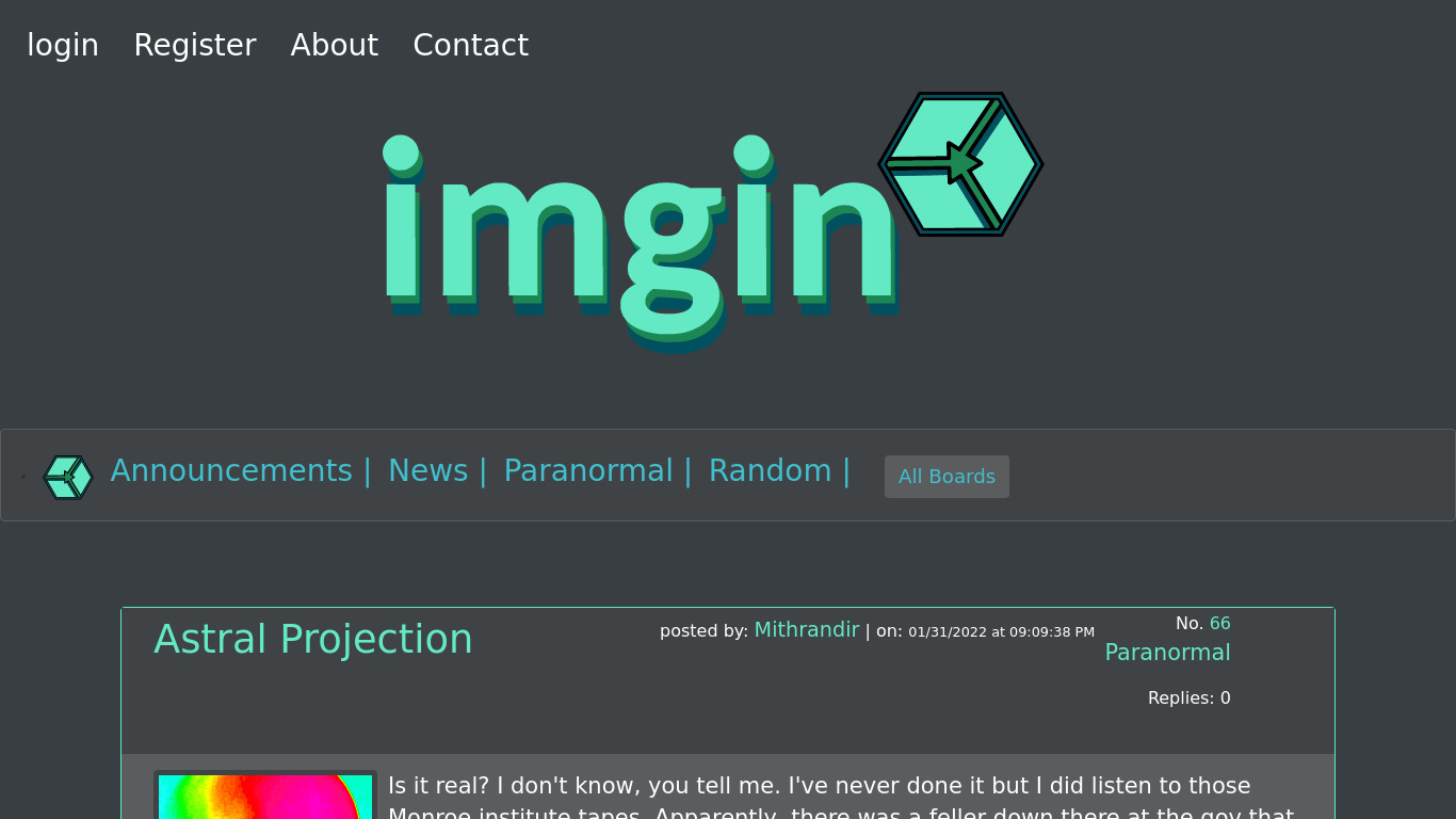 imgin.org Landing page