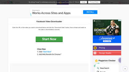 SmallSeoTools Facebook Video Downloader image