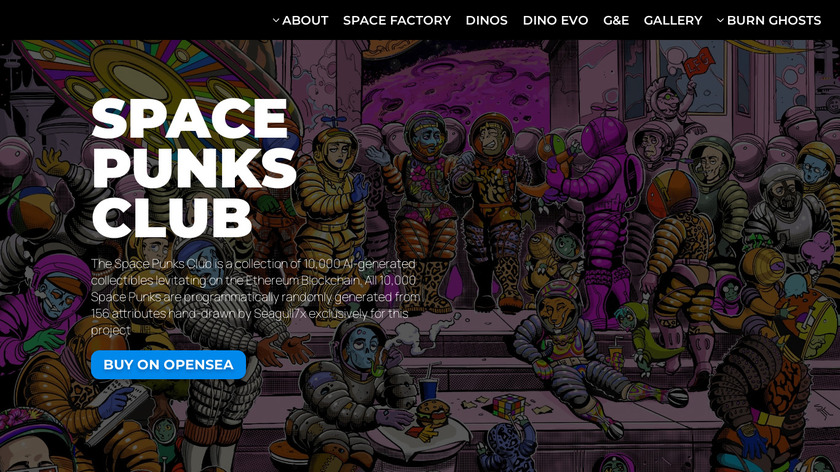 SpacePunksClub Landing Page