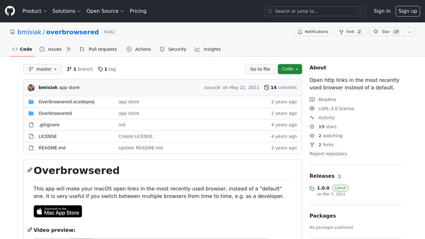 Overbrowsered Landing Page