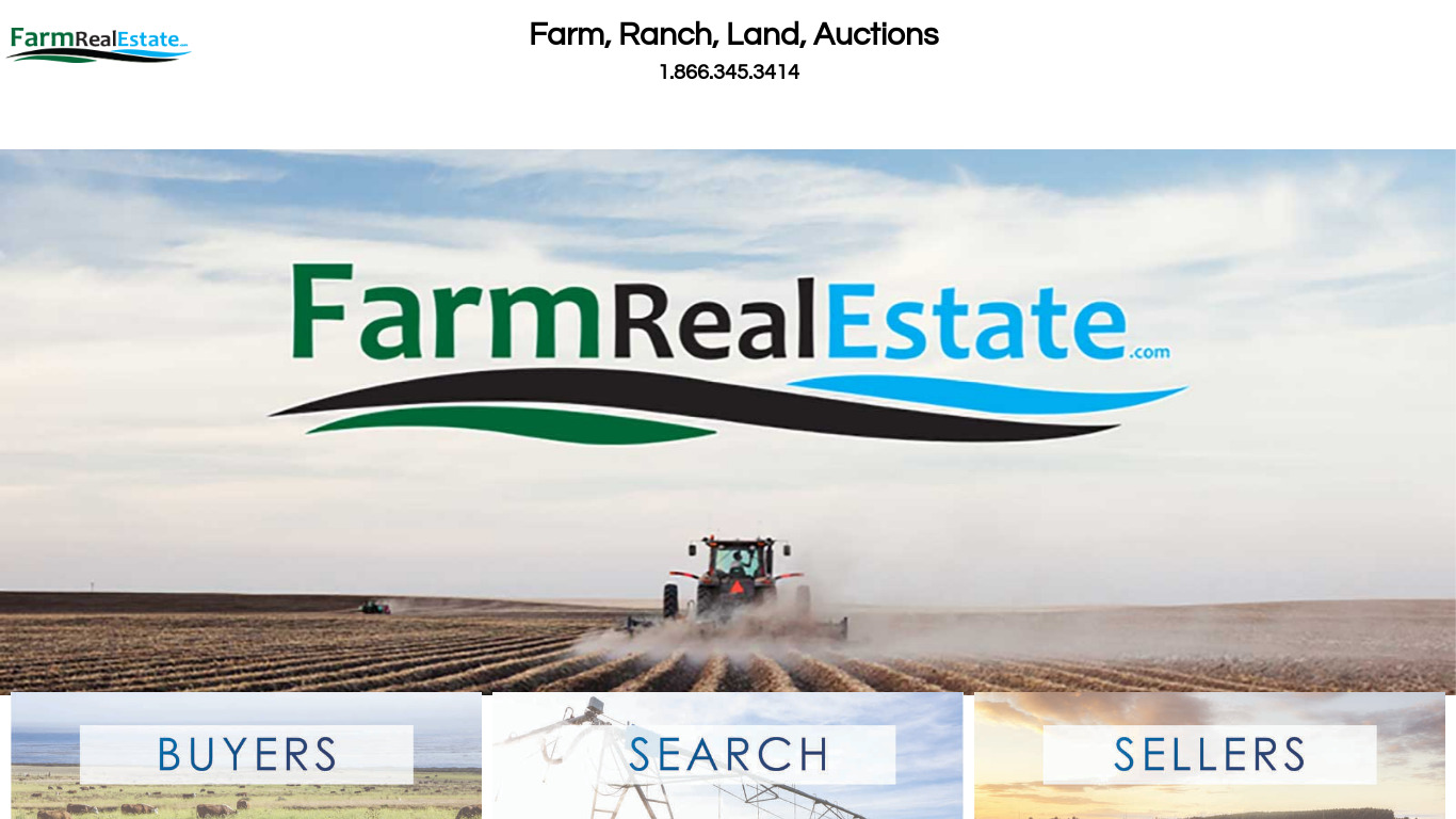 Farm Real Estate Landing page