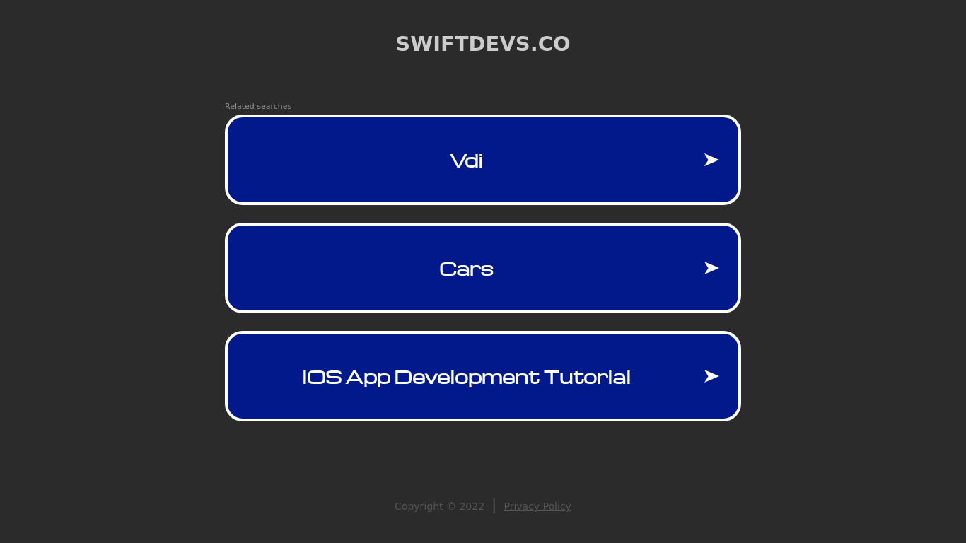 Swift Devs Landing page