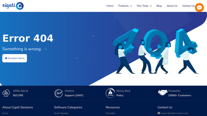 Cigati MSG Converter Landing Page