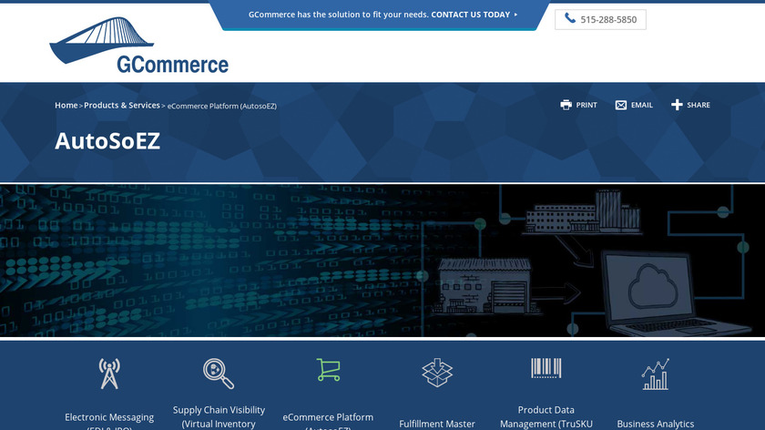 gcommerceinc.com AutoSoEZ Landing Page