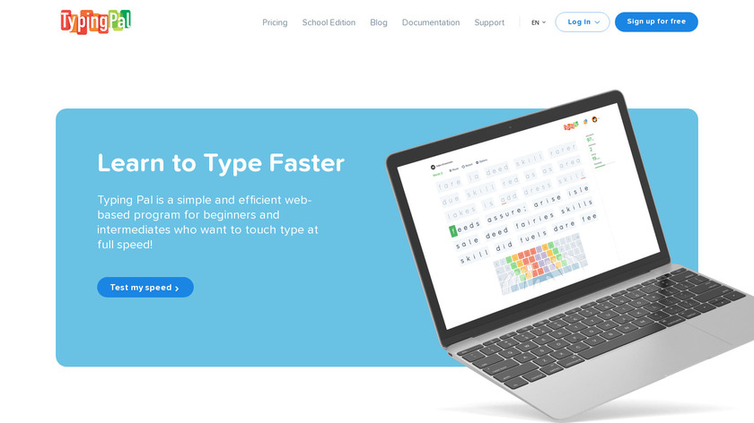 Typing Pal Landing Page