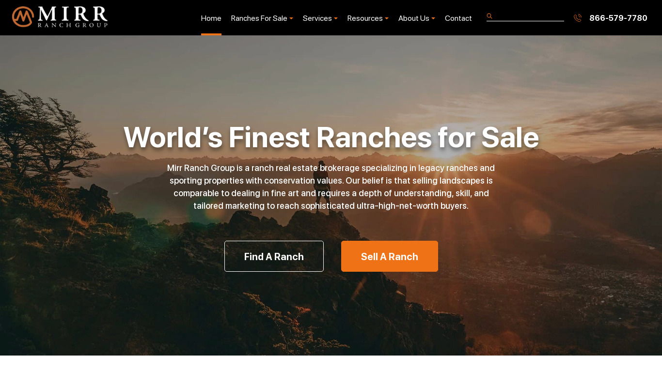 Mirr Ranch Group Landing page