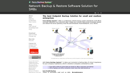 Ferro Backup System image