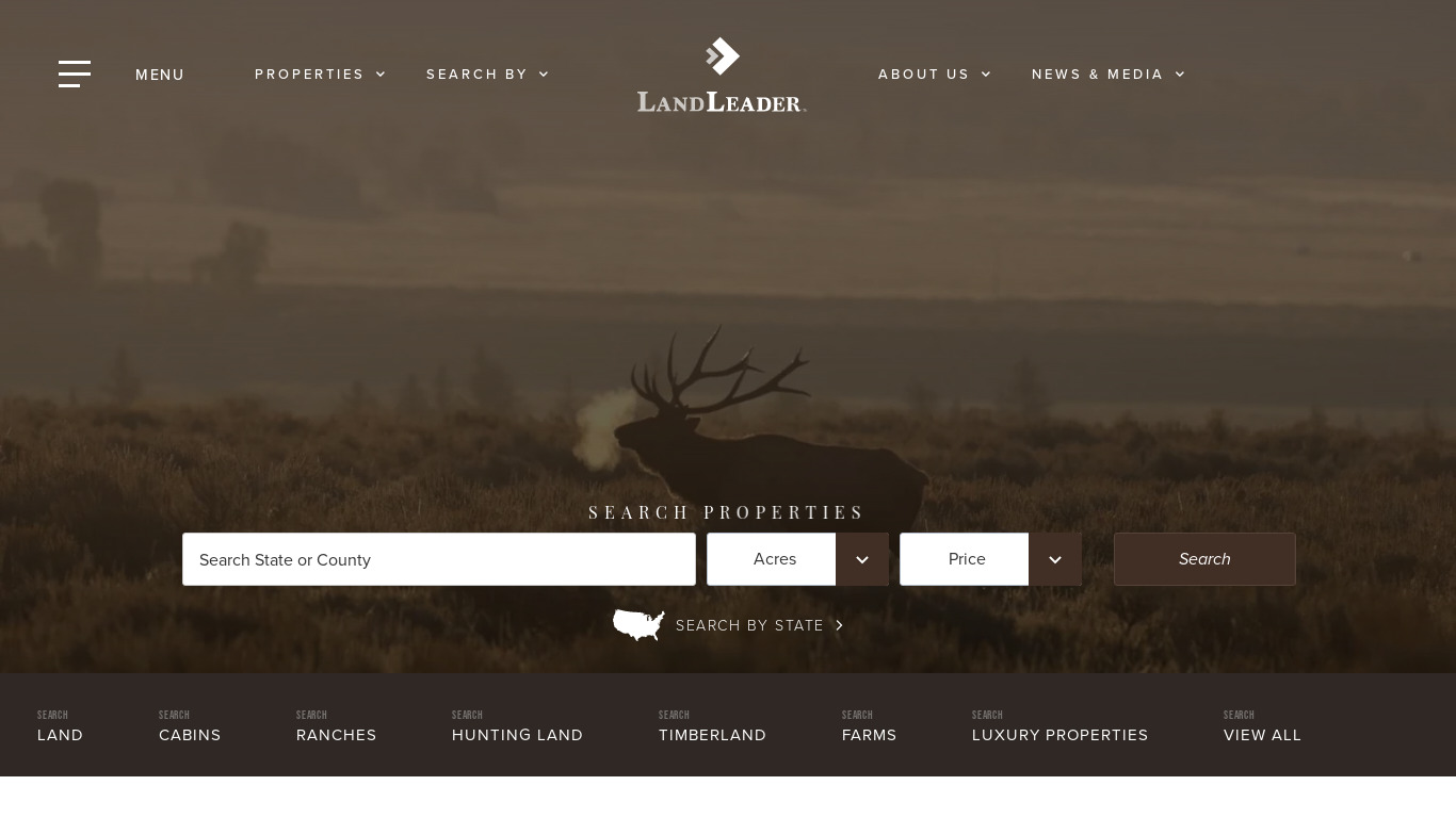 LandLeader Landing page