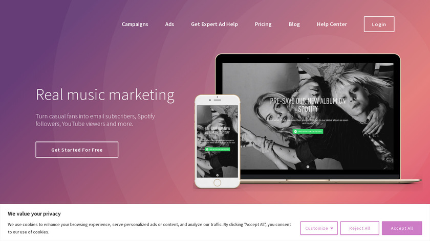 Show.co Landing Page