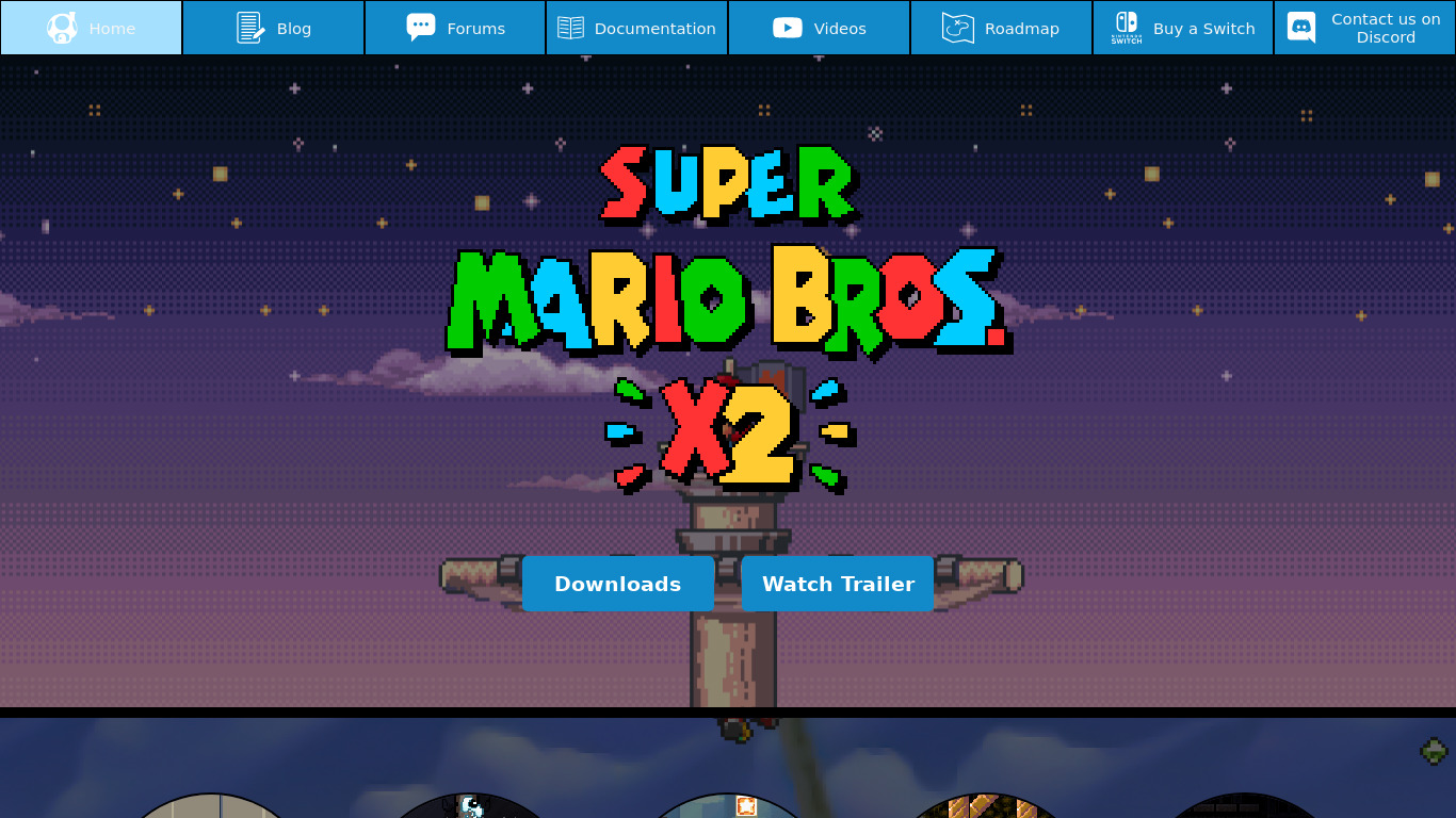 Super Mario Bros. X2 Landing page