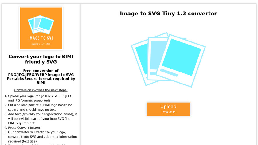 Image2svg Landing Page
