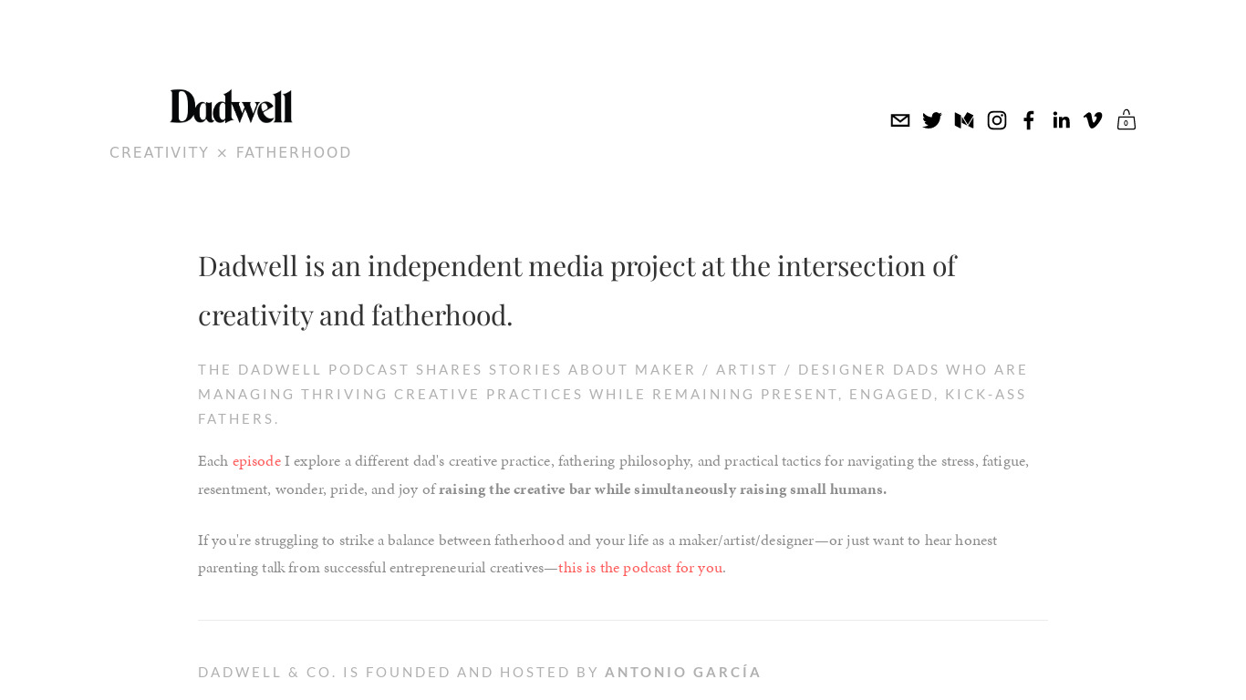 Dadwell & Co. Landing page