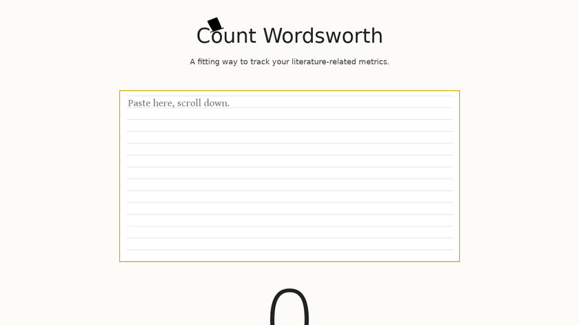 Count Wordsworth Landing Page