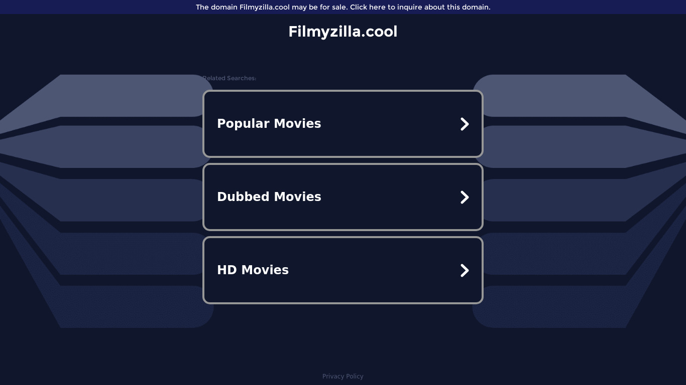 Filmyzilla Landing page