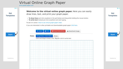 Virtual Online Graph Paper image