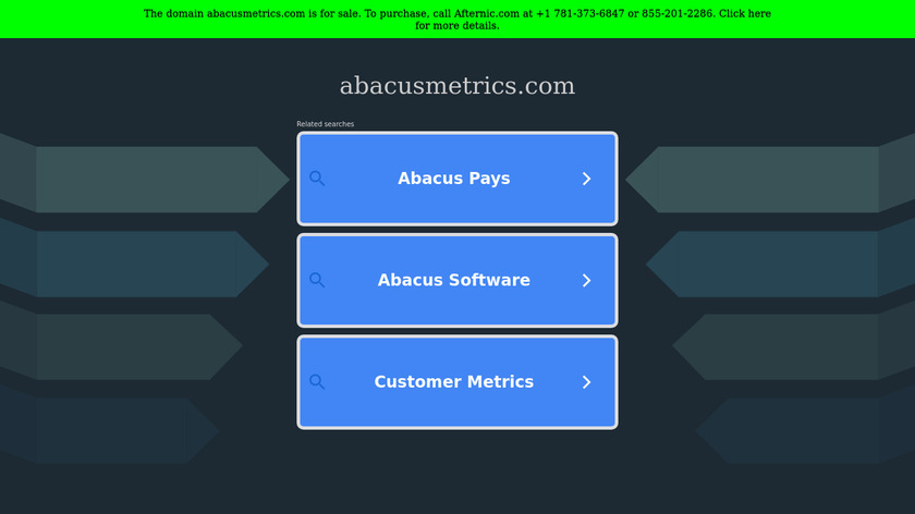 Abacusmetrics Landing Page