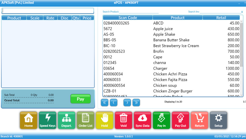 apksoftinc.com ApkSoft POS Landing Page