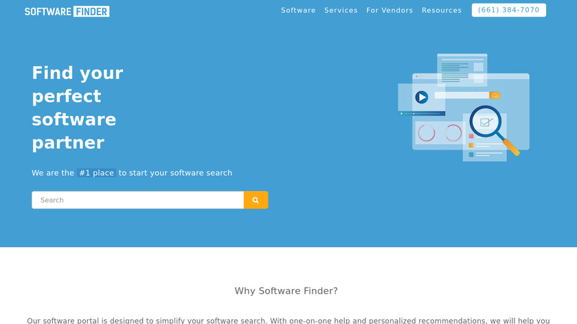 Software Finder Landing Page