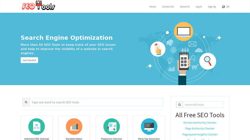 SEO Tools Landing Page