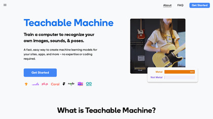 Teachable Machine screenshot