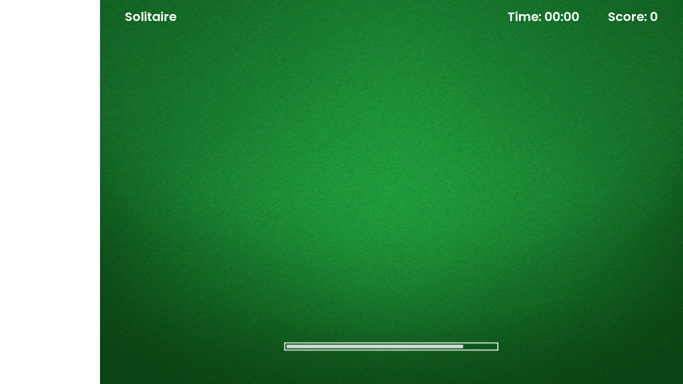 Spider Solitaire Online Landing page