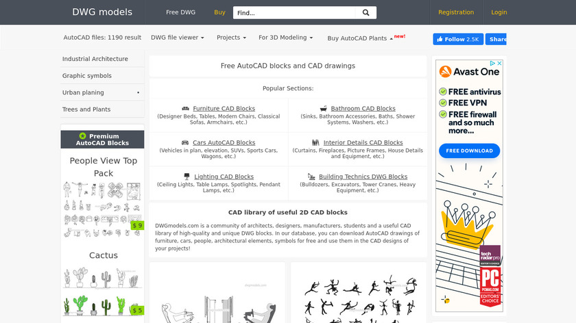 DWG Models Landing Page