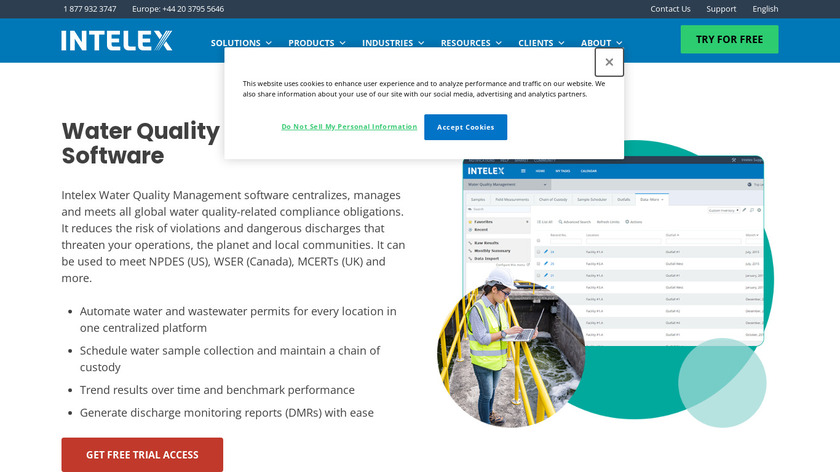Intelex Water Management Landing Page