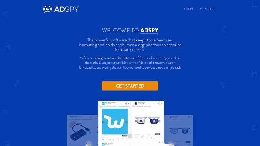 Adspy Landing Page