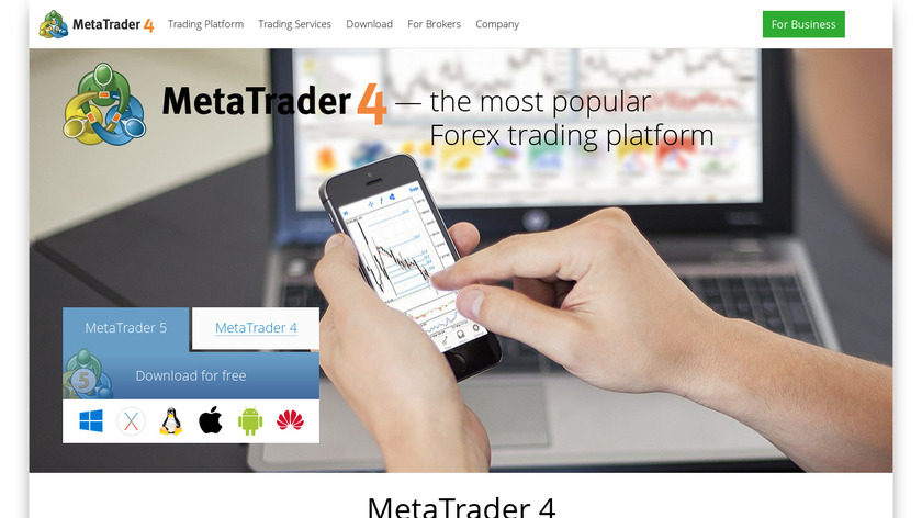 MetaTrader 4 Landing Page