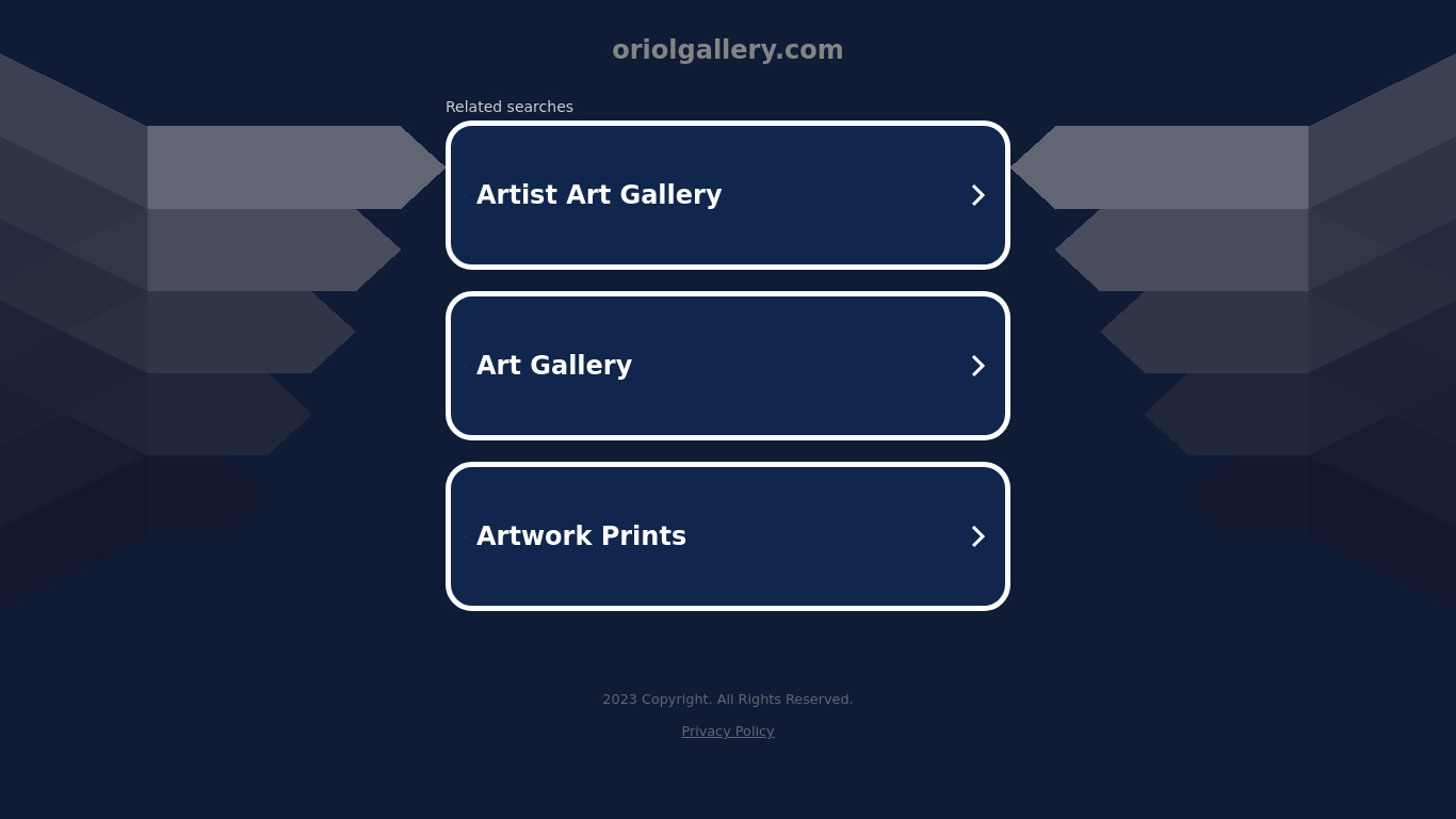 Oriol Gallery Landing page