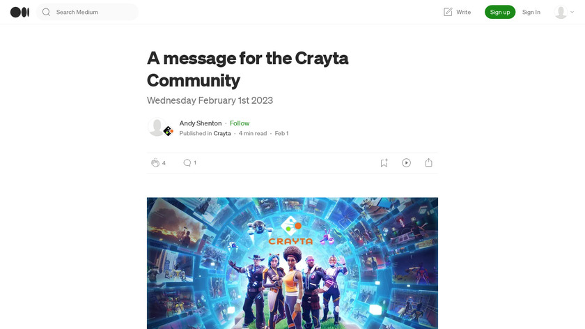 CRAYTA Landing Page