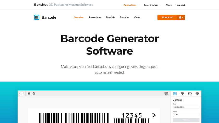 Boxshot Barcode Landing Page